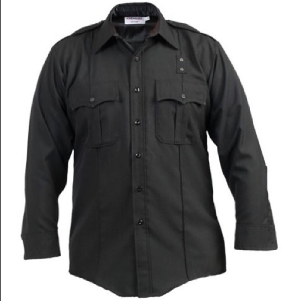 Elbeco men’s dark blue prestige long sleeve shirt